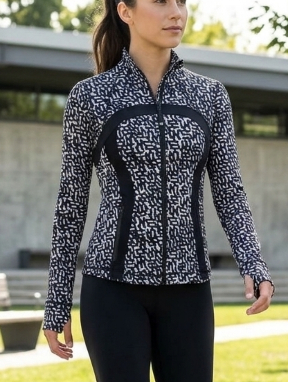Lululemon Define Jacket Rare Print Net Pop Sz 8